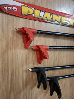 Dětské běžky skol dl. 120cm SET - 5