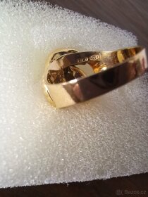 Zlatý prstýnek prsten zlato 18 karátů - 5