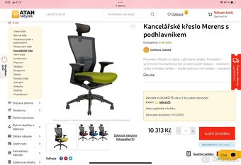 Kancelářská židle Office Pro Merens - TOP STAV - 5