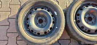 Plechové disky Škoda Fabia 2 5x100 6x15 ET43 195/55r15 letní - 5