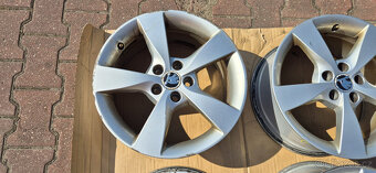 Alu kola originál Škoda Rapid 5x100 7x16 ET46 5JA 601 025 A - 5