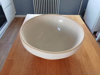 VELKÁ KAMENINOVÁ STAROŽITNÁ ZADĚLÁVACÍ MÍSA FRANCIE - 5