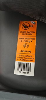 Autosedačka Britax Romer  9-18 Kg  ISOFIX - 5