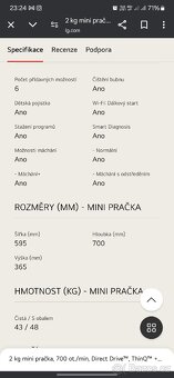 Mini pračka Lg - 5