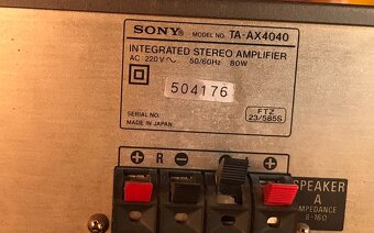 SONY ZESILOVAČ TA-AX4040 (ROK 1985) - 5