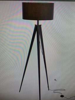 Stojací lampa černá, 49/158 cm - 5