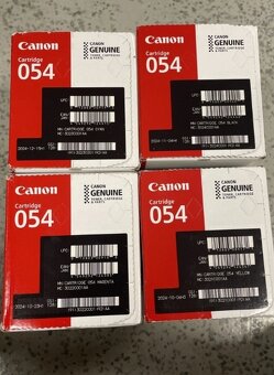Nová, neotevřená sada 4 barevných tonerových kazet Canon 054 - 5