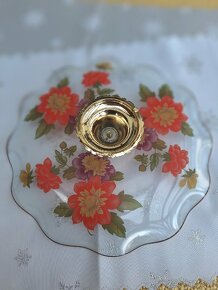 STAROŽITNÝ SKLENĚNÝ PODNOS  - ANGLIE - 5