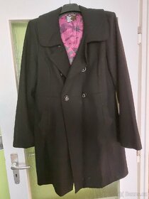Černý kabát nenoseny vel. XL (42-44) - 5