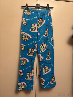 Plyšákové domácí kalhoty pyźamo S/M - 5