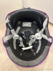 Fialová dětská helma Oxelo 50-54cm - 5