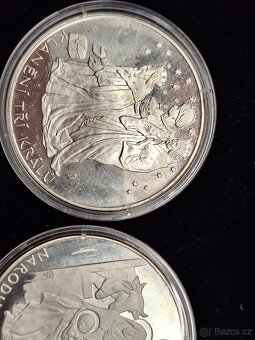 Stříbrné mince  medaile klaneni tri kralu - 5