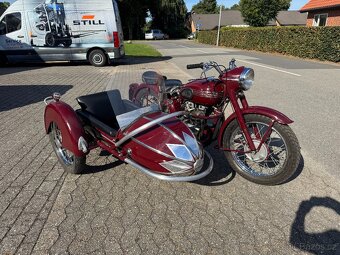 Triumph Speed Twin 500 OHV 1955 + sidecar - 5