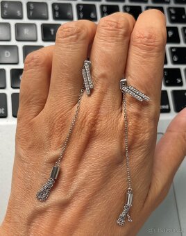 Krásné náušnice 2v1, Preciosa, chir. ocel, nové, sleva 850 - 5