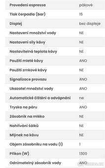 Espresso ETA 1175 90000 Coffee style - 5