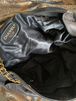 Vintage cc chain leather tote CHANEL - 5