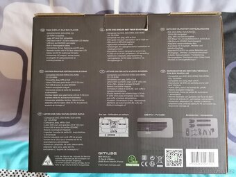 Přenosný DVD přehrávač MUSE do auta – 2 obrazovky - 5