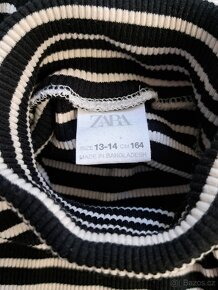 Dívčí pruhované tričko Zara vel. 164 - 5