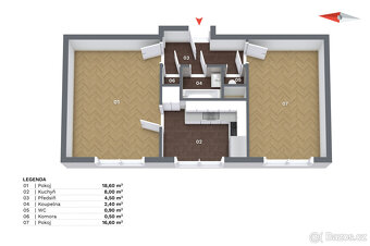 Prodej bytu 2+1/S, 52 m², ul. Bělocerkevská, Praha 10 - Vršo - 5