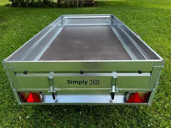 Sklopný přívěs 252x130 cm, 130 km/h, 750 kg, sklopné čelo - 5