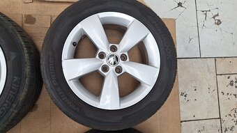 Alu kola Škoda 15" 5x100 letní pneu 185/60 R15 5-6mm Fabia - 5