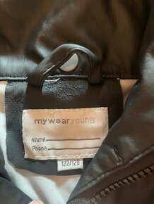 Nepromokavý set kalhoty s laclem+bunda s kapucí, vel.122/128 - 5