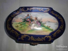 krásná porcelánová dóza - 5