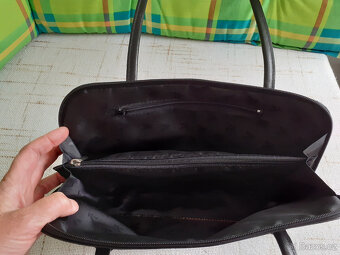 Nová kožená černá kabelka FLORENCE na zipy - 5