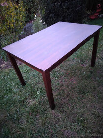 Stůl masivní borovice - mořený - 5