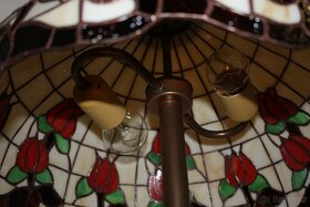 Stojací vitrážová lampa Tiffany -nová - 5