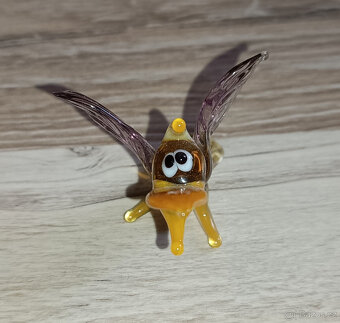 Skleněná figurka exotický ptáček - 5