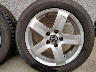 Alu kola Volkswagen, 6,5J x 16, 5x112, ET 38, letní pneu - 5