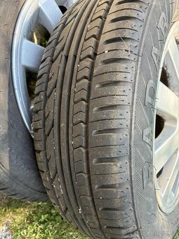 Prodám alu disky + pneu Renault Megane 185/60r15 - 5