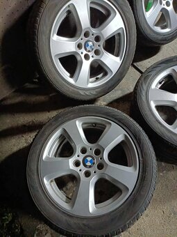 ❄️4ks alu disky orig. BMW 5x120 R17 pneu 245/45 r17 - 5