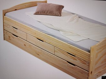 Postel s přistýlkou - druhé lůžko a 3x úložné prostory - 5