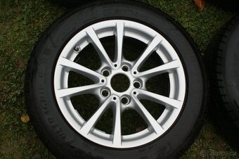 BMW lehce prohnute original kola R16 5x120 zimni pneu - 5