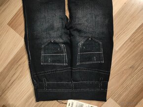 Elastické kalhoty styl otrhané jeans - 5
