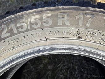 2ks zánovních zimních pneu Semperit Speed-Grip 5 215/55/17 - 5
