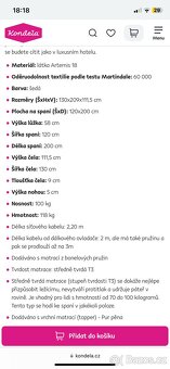 Šedá polohovací postel - 5