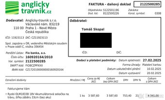 Sekačka na trávu Ryobi - 5