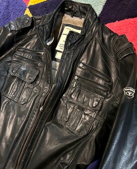 TOM TAILOR PÁNSKÁ KOŽÁRNA-KOŽENÁ BUNDA 100% LEATHER L💪🏽 - 5