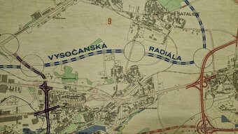 Velká mapa - orientační plán města Praha 1984 - 5