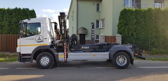 MERCEDES-BENZ ATEGO 1218 hákový nosič + hydraulická ruka - 5