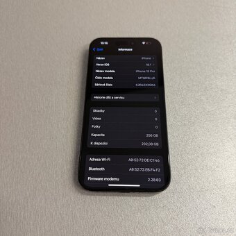 iPhone 15 Pro 256GB, 100% baterie, bez škrábance - 5