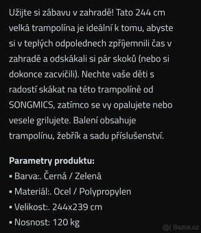 Nová dětská trampolína v originálním balení - 5