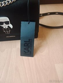 Karl Lagerfeld vysoce luxusní kožená crossbody - 5