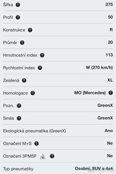 275/50 R20 113W XL MO Letní Michelin Latitude Sport 3 - 5