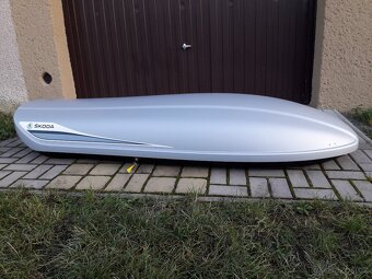 ŠKODA STŘEŠNÍ BOX,RAKEV,ORIGINÁL,TOP STAV-410L OBJEM - 5