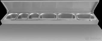 Saladeta / přípravný stůl - 1,36 x 0,7 m - 5