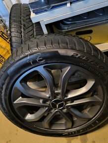 ALU kola Mercedes C 5x112 r17 Originál, Zimní 6mm+TPMS - 5